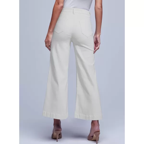 Sidefeel Women's Wide Leg Jeans High Waisted Stretchy Barrel Denim Pants