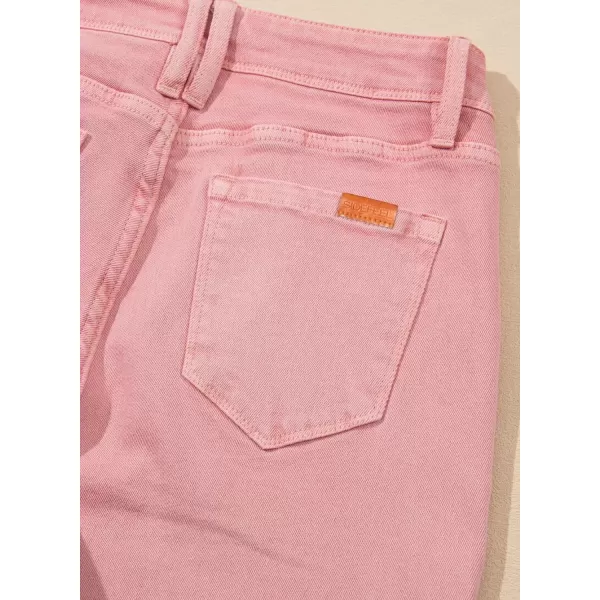 Sidefeel Women's Wide Leg Jeans High Waisted Stretchy Capri Pants