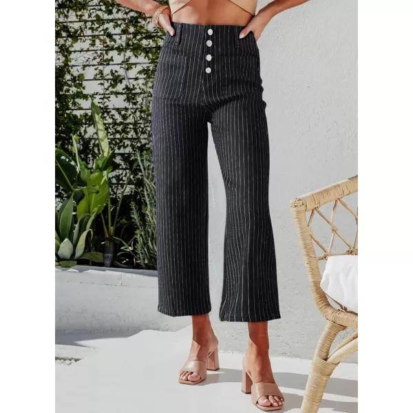 Sidefeel Women's Wide Leg Jeans High Waisted Stretchy Straight Leg Jeans Buttoned Loose Denim Pants with Pocket