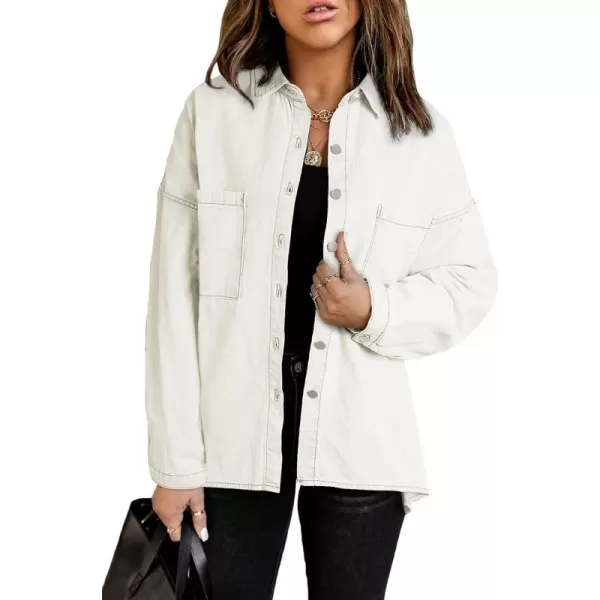 Sidefeel Women Long Sleeve Colorblock Contrast Plaid Denim Jacket