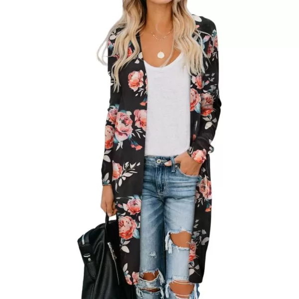 Sidefeel Women Long Sleeve Solid Color Button Down Knit Ribbed Cardigans Outwear