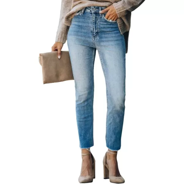 Sidefeel Women's Boyfriend Jeans Stretchy Ripped Distressed Denim Pants Size 4-18