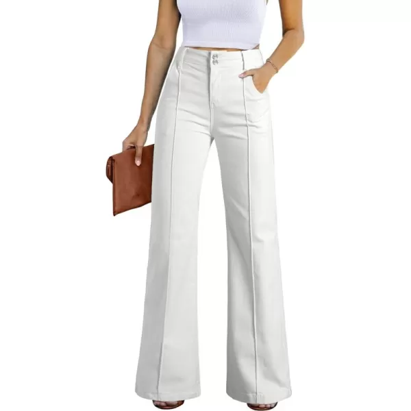 Sidefeel Womens Wide Leg Jeans Casual Baggy High Waisted Stretch Denim Pants