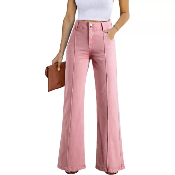Sidefeel Womens Wide Leg Jeans Casual Baggy High Waisted Stretch Denim Pants