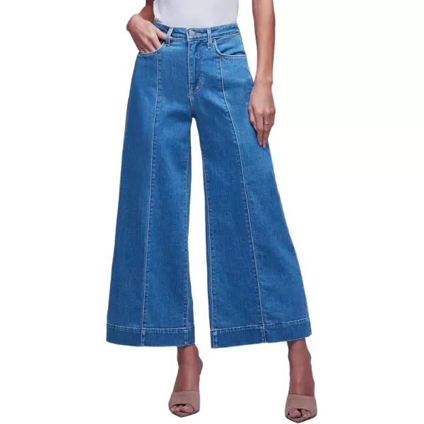 Sidefeel Women's Wide Leg Jeans High Waisted Stretchy Barrel Denim Pants