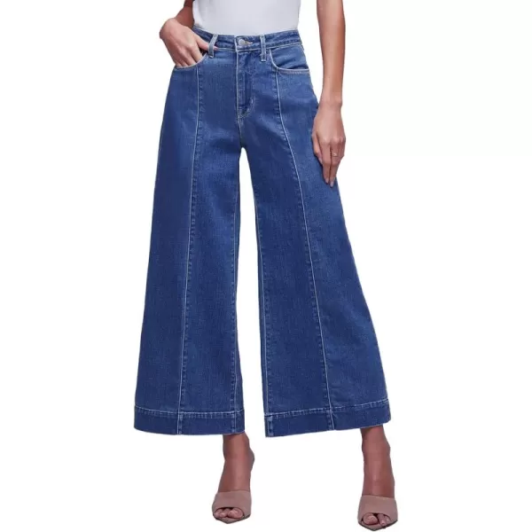 Sidefeel Women's Wide Leg Jeans High Waisted Stretchy Barrel Denim Pants