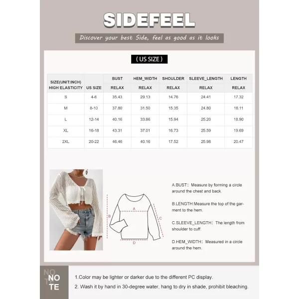 Sidefeel Lightweight Summer Cardigan for Women Spring Crochet Cardigan Sweater Kimonos Boho Open Front Outwear