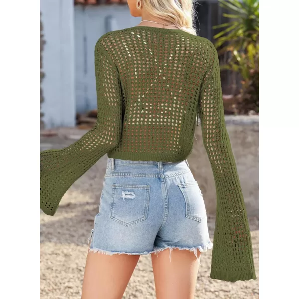 Sidefeel Lightweight Summer Cardigan for Women Spring Crochet Cardigan Sweater Kimonos Boho Open Front Outwear