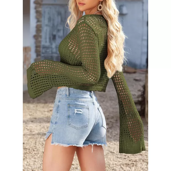 Sidefeel Lightweight Summer Cardigan for Women Spring Crochet Cardigan Sweater Kimonos Boho Open Front Outwear