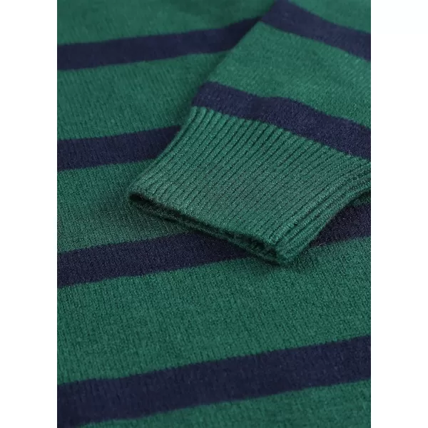 Sidefeel Women's 2024 Fall Sweater Dress Long Sleeve V Neck Striped Knit Bodycon Winter Dresses