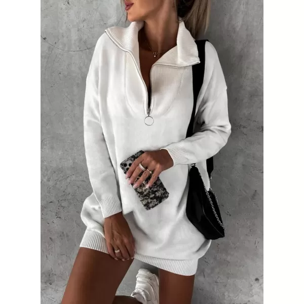 Sidefeel Women's 2024 Fall Sweater Dress Long Sleeve V Neck Striped Knit Bodycon Winter Dresses