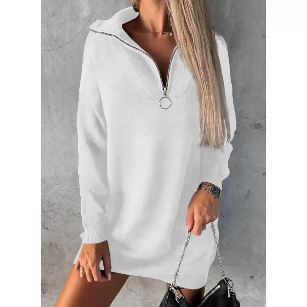 Sidefeel Women's 2024 Fall Sweater Dress Long Sleeve V Neck Striped Knit Bodycon Winter Dresses