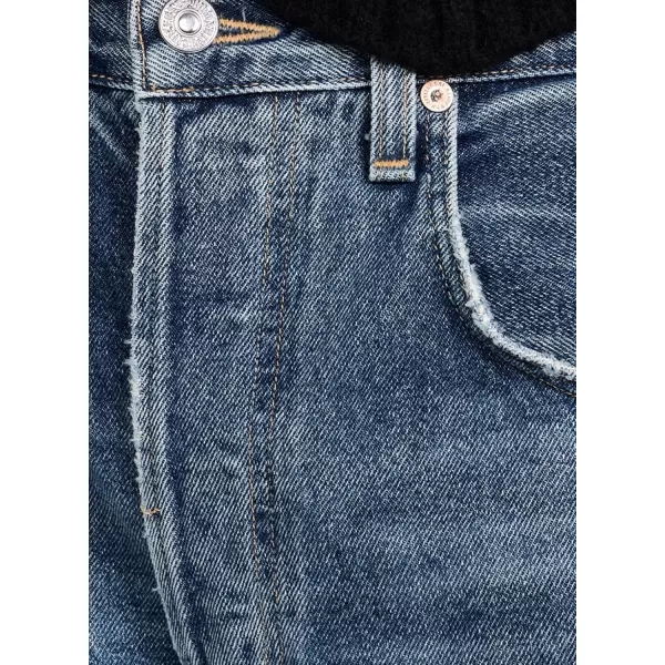 Sidefeel Women's Barrel Jeans Wide Leg Vintage Mid Rise Y2k Baggy Boyfriend Ankle Denim Pants