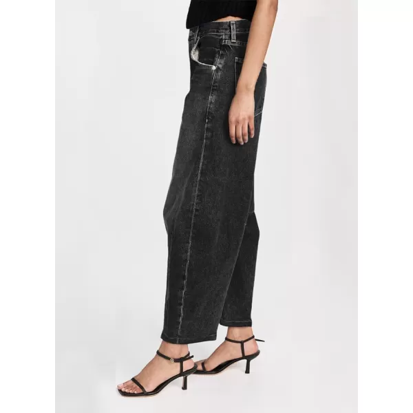 Sidefeel Women's Barrel Jeans Wide Leg Vintage Mid Rise Y2k Baggy Boyfriend Ankle Denim Pants