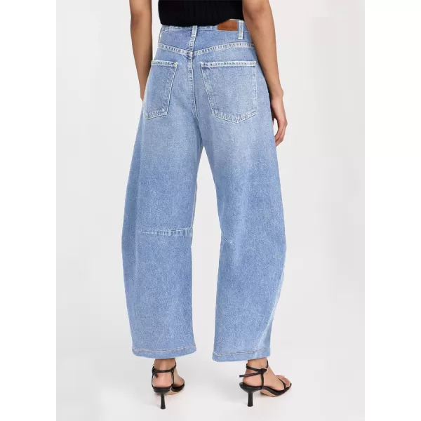 Sidefeel Women's Barrel Jeans Wide Leg Vintage Mid Rise Y2k Baggy Boyfriend Ankle Denim Pants