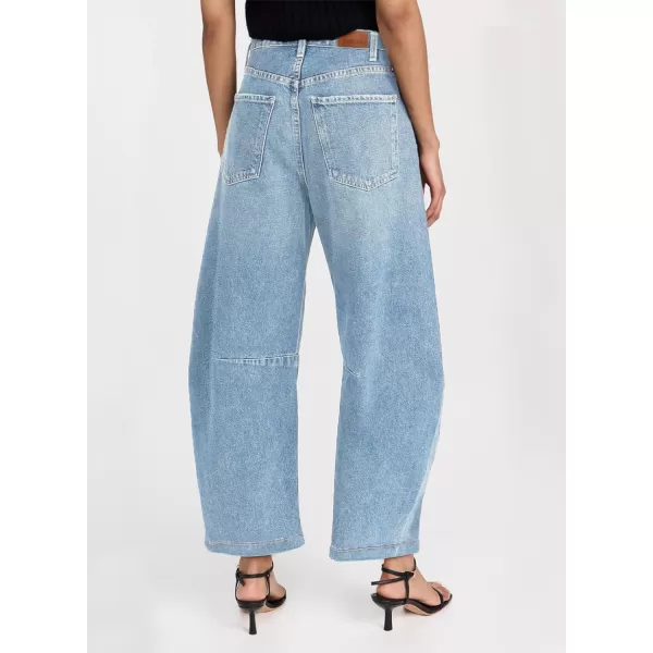 Sidefeel Women's Barrel Jeans Wide Leg Vintage Mid Rise Y2k Baggy Boyfriend Ankle Denim Pants