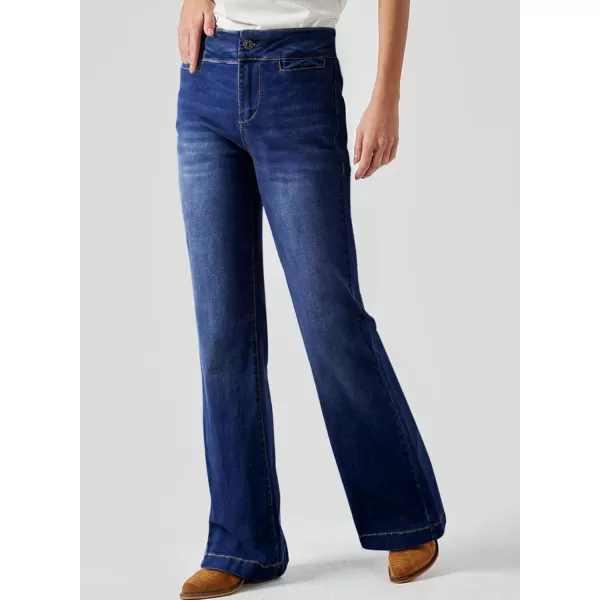 Sidefeel Women's Jeans 2024 High Waist Bootcut Jeans Fashion Stretchy Jeans for Women