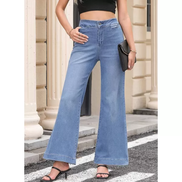 Sidefeel Women's Jeans 2024 High Waist Bootcut Jeans Fashion Stretchy Jeans for Women
