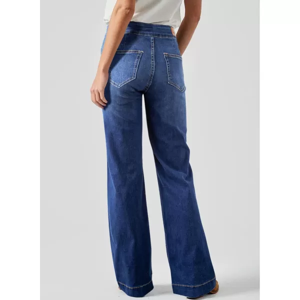Sidefeel Women's Jeans 2024 High Waist Bootcut Jeans Fashion Stretchy Jeans for Women