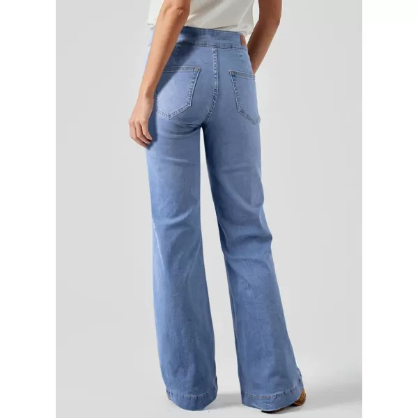 Sidefeel Women's Jeans 2024 High Waist Bootcut Jeans Fashion Stretchy Jeans for Women