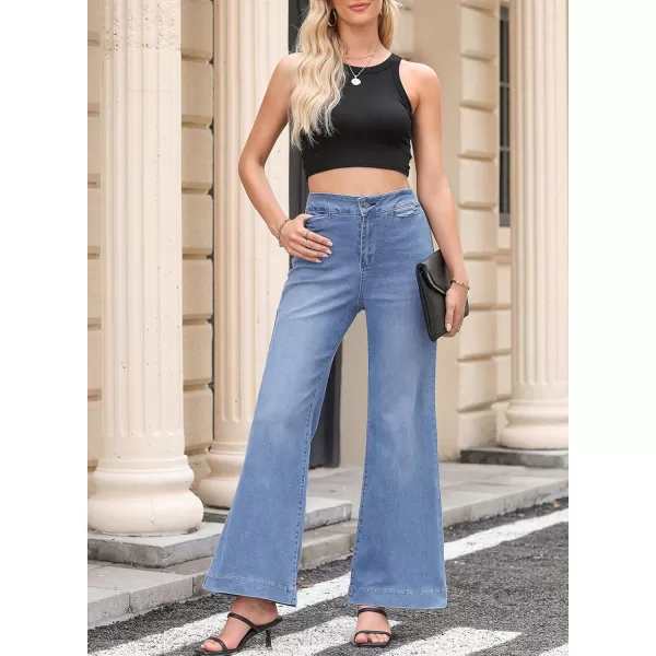 Sidefeel Women's Jeans 2024 High Waist Bootcut Jeans Fashion Stretchy Jeans for Women