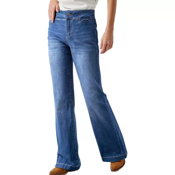 Sidefeel Women's Jeans 2024 High Waist Bootcut Jeans Fashion Stretchy Jeans for Women