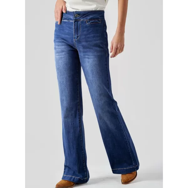 Sidefeel Women's Jeans 2024 High Waist Bootcut Jeans Fashion Stretchy Jeans for Women