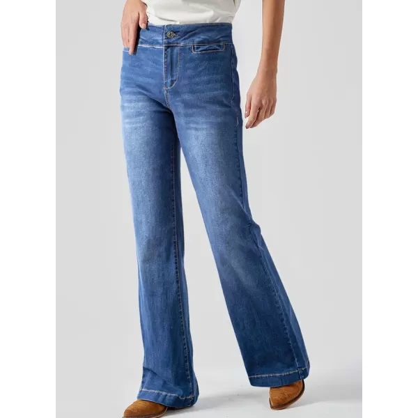 Sidefeel Women's Jeans 2024 High Waist Bootcut Jeans Fashion Stretchy Jeans for Women