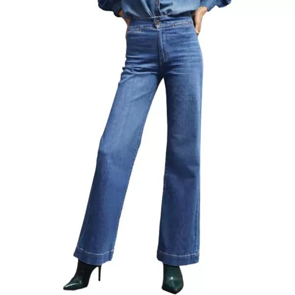 Sidefeel Women's Jeans 2024 High Waist Bootcut Jeans Fashion Stretchy Jeans for Women