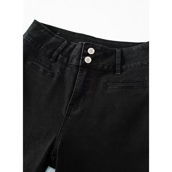 Sidefeel Women's Jeans High Waisted Straight Leg Stretchy Jeans Trendy Welt Pockets Loose Wide Leg Ankle Denim Pants
