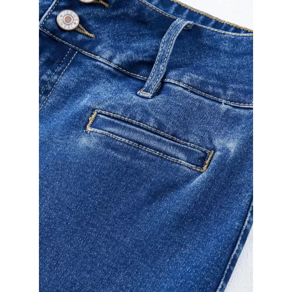 Sidefeel Women's Jeans High Waisted Straight Leg Stretchy Jeans Trendy Welt Pockets Loose Wide Leg Ankle Denim Pants