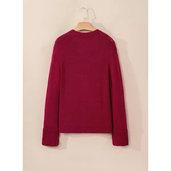 Sidefeel Women's Open Front Long Sleeve Button Oversized Chunky Knit Cardigan Sweater