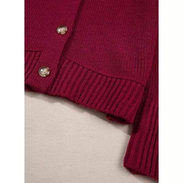 Sidefeel Women's Open Front Long Sleeve Button Oversized Chunky Knit Cardigan Sweater