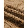 imageSidefeel Womens 2025 Spring Summer Crochet Tops Off The Shoulder Hollow Out Knit Tops 34 Sleeve Pullover Sweater Cover UpsCamel