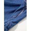 imageSidefeel Womens Denim Dress Sleeveless Casual V Neck Ruffle Zipper Jean Dresses