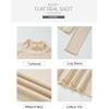imageSidefeel Womens Long Sleeve Shirts Turtleneck Ribbed Top Ruffles Mock Neck Basic Layering TopsPink