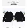 imageSidefeel Womens Sweaters Lightweight Casual Long Sleeve Loose Crochet Hollow Out Knit Pullover Tops ClothingBlack