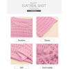 imageSidefeel Womens Sweaters Lightweight Casual Long Sleeve Loose Crochet Hollow Out Knit Pullover Tops ClothingPink