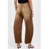 imageSidefeel Womens Barrel Jeans Wide Leg Vintage Mid Rise Y2k Baggy Boyfriend Ankle Denim PantsBrown