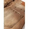 imageSidefeel Womens Barrel Jeans Wide Leg Vintage Mid Rise Y2k Baggy Boyfriend Ankle Denim PantsBrown