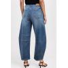 imageSidefeel Womens Barrel Jeans Wide Leg Vintage Mid Rise Y2k Baggy Boyfriend Ankle Denim PantsClassic Blue