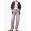 imageSidefeel Womens Barrel Jeans Wide Leg Vintage Mid Rise Y2k Baggy Boyfriend Ankle Denim PantsPurple