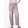 imageSidefeel Womens Barrel Jeans Wide Leg Vintage Mid Rise Y2k Baggy Boyfriend Ankle Denim PantsPurple