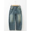 imageSidefeel Womens Barrel Jeans Wide Leg Vintage Mid Rise Y2k Baggy Boyfriend Ankle Denim PantsRetro Blue