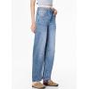 imageSidefeel Womens Barrel Jeans Wide Leg Vintage Mid Rise Y2k Baggy Boyfriend Ankle Denim PantsStarry Blue