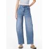 imageSidefeel Womens Barrel Jeans Wide Leg Vintage Mid Rise Y2k Baggy Boyfriend Ankle Denim PantsStarry Blue