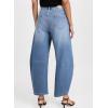 imageSidefeel Womens Barrel Jeans Wide Leg Vintage Mid Rise Y2k Baggy Boyfriend Ankle Denim PantsStarry Blue