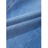 imageSidefeel Womens Bowknot Wide Leg Jeans High Waisted Strechy Raw Hem Denim PantsBlue
