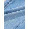 imageSidefeel Womens Bowknot Wide Leg Jeans High Waisted Strechy Raw Hem Denim PantsE Light Blue