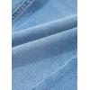 imageSidefeel Womens Bowknot Wide Leg Jeans High Waisted Strechy Raw Hem Denim PantsZ Light Blue